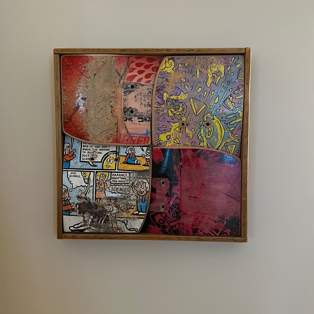 Custom skateboard deck artwork